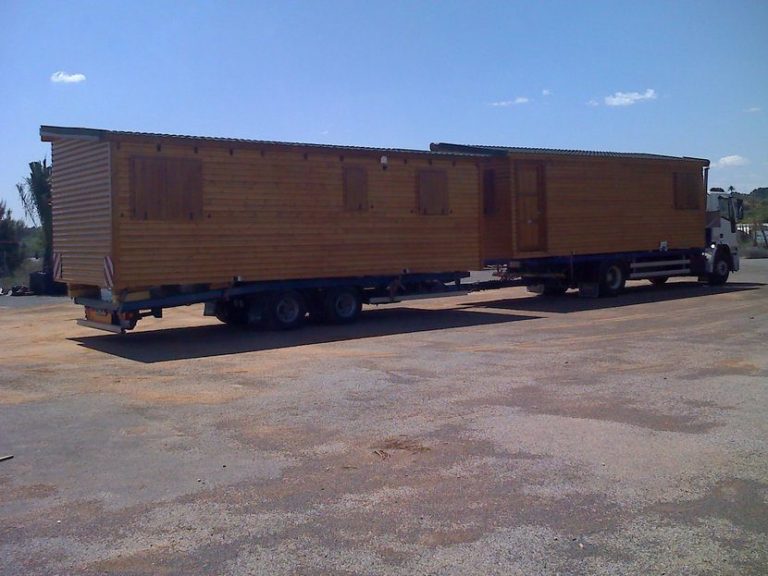 Casas de madera en Álava, transporte de casa de madera