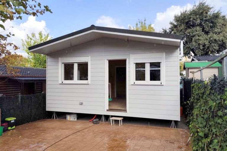 Casa prefabricada en camping de Moralzarzal (Madrid)