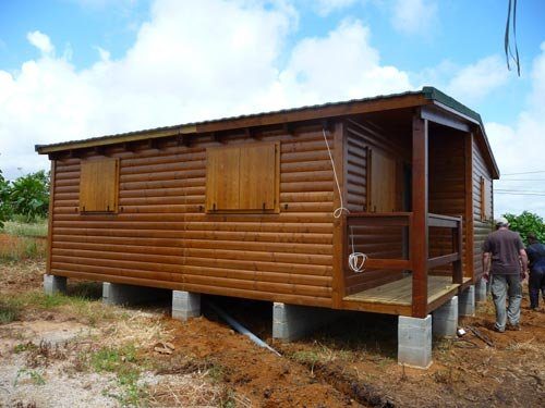 Casas de madera en Cantabria sobre pilares de obra