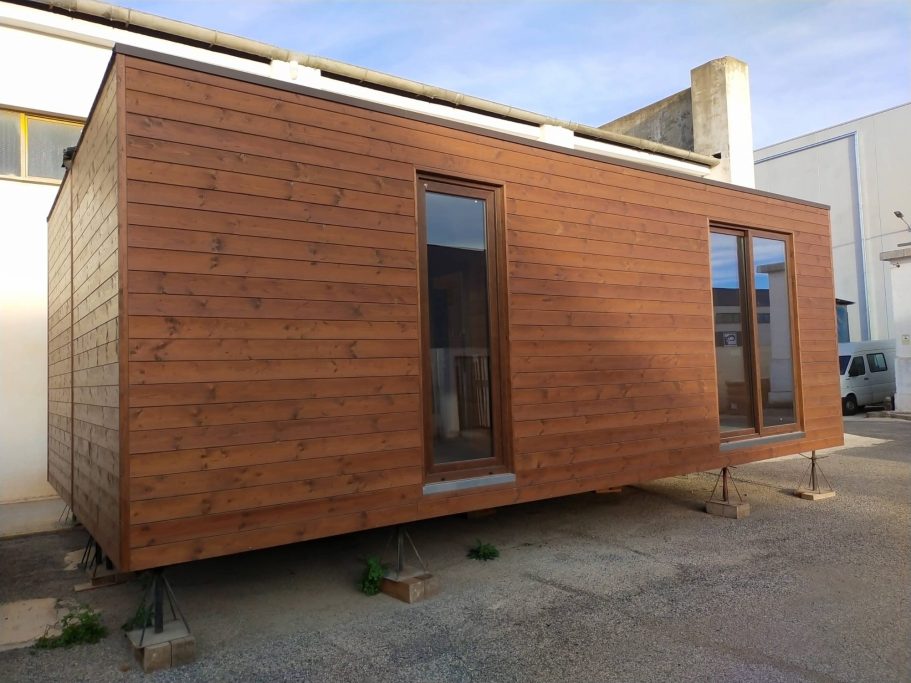 Oferta casas de madera con ventanas de PVC