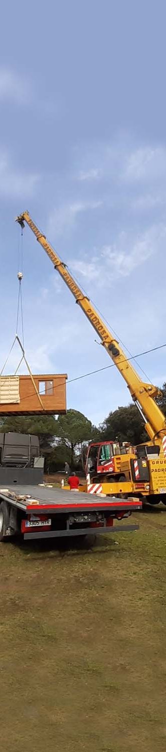 Transporte de casas de madera