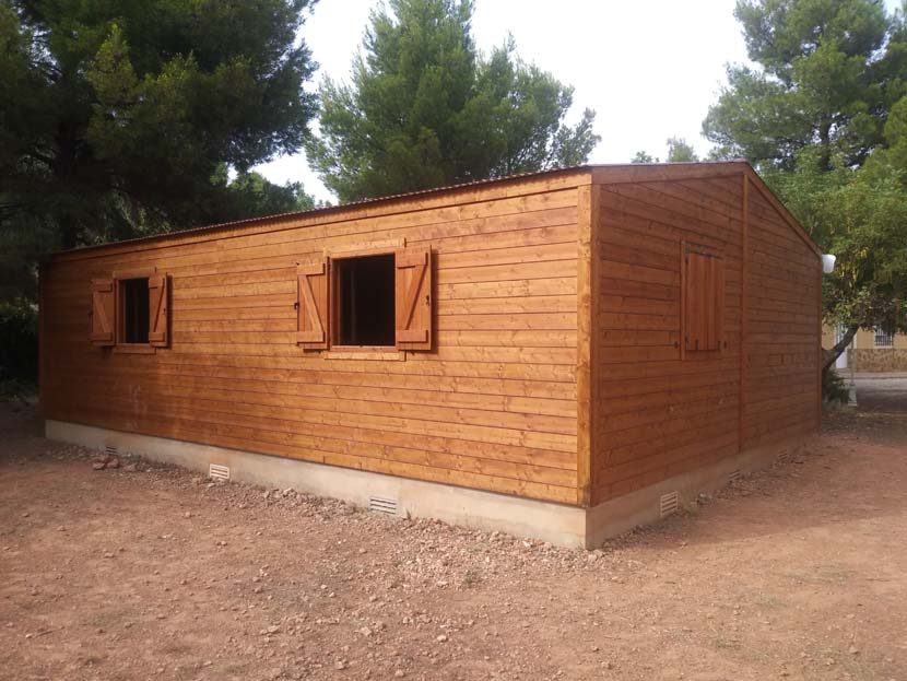 Casas de madera en Naquera para colegio para aulas y dormitorios